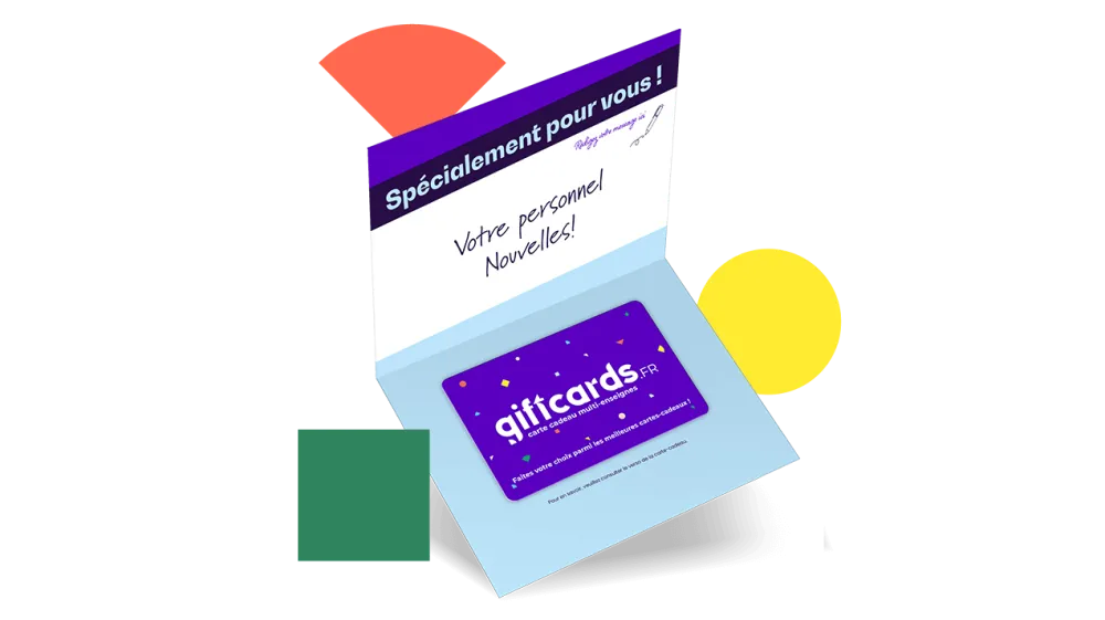 Bons d'entreprise avec message personnel