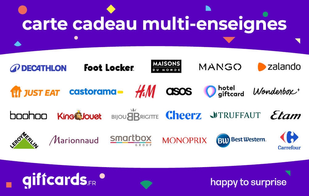 Carte cadeau Multi-Enseignes