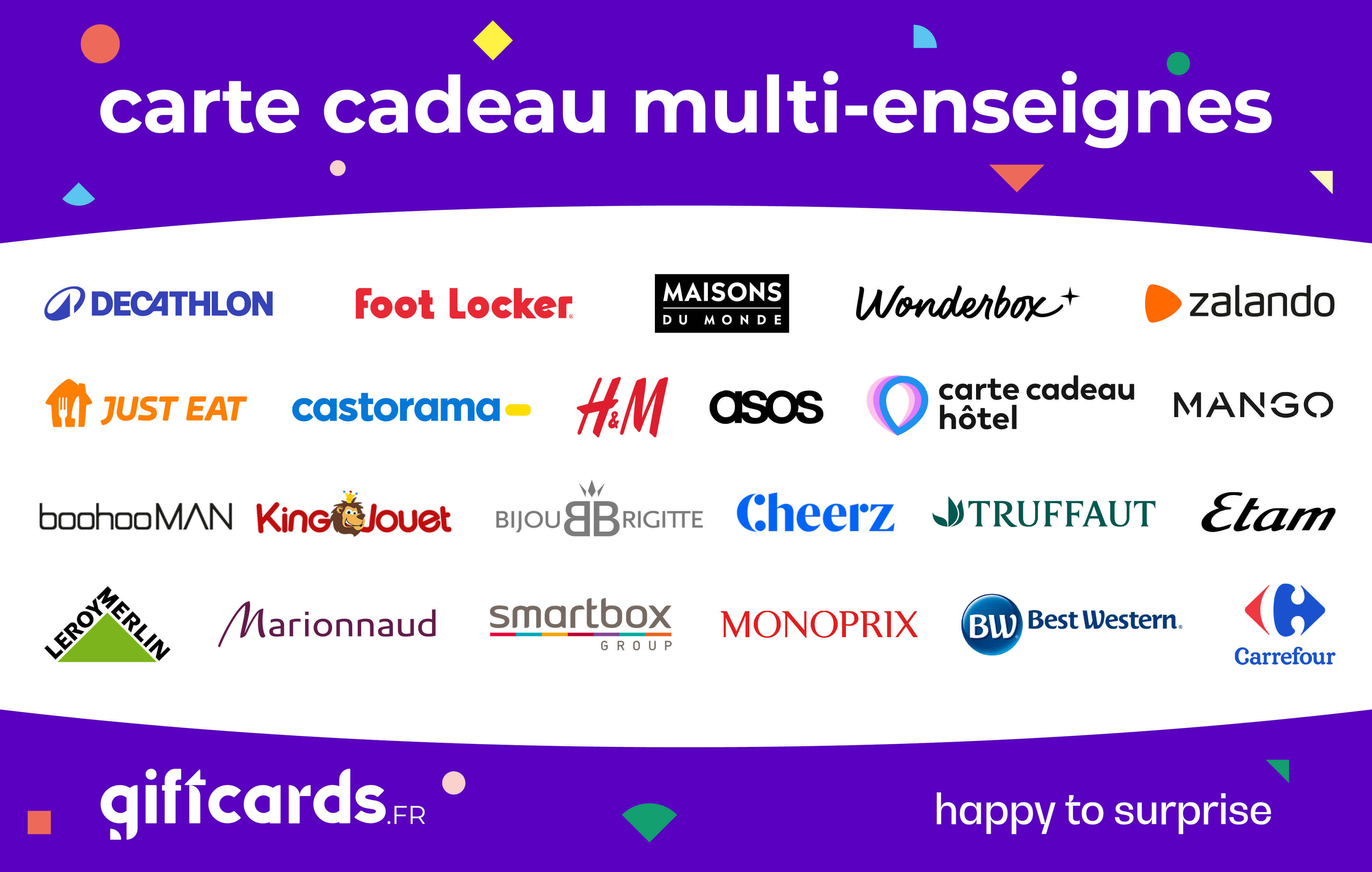 Carte cadeau Multi-Enseignes