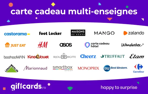 Carte cadeau Multi-Enseignes