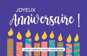 Carte cadeau d’anniversaire
