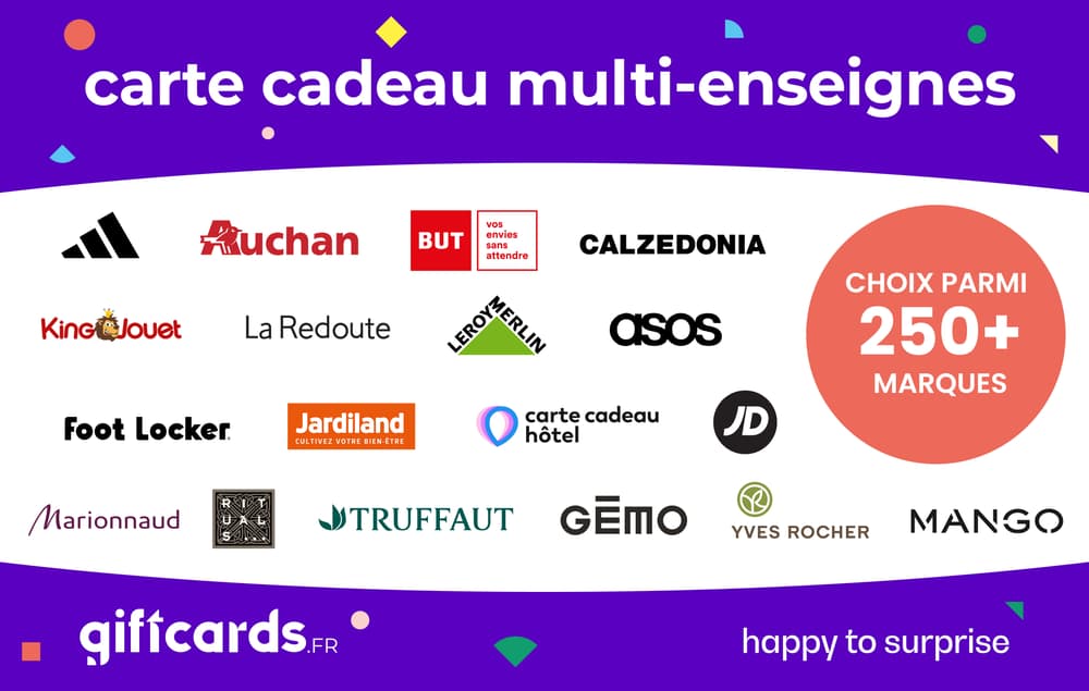 Carte cadeau Multi-Enseignes