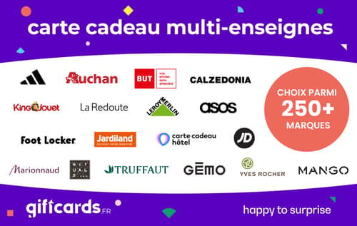 Carte cadeau Multi-Enseignes